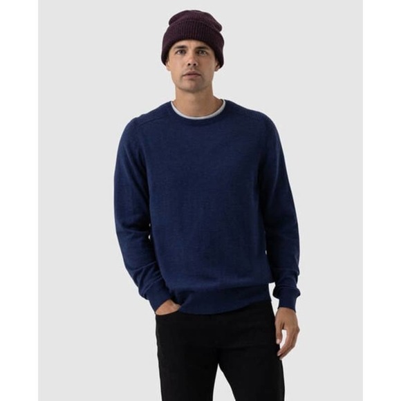 New Rodd & Gunn Hawtrey 100% Marino Wool Pullover Sweater Long Sleeve Men’s XL
